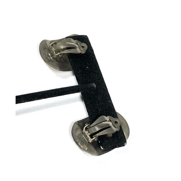 925 Thailand Earrings Clips Clip Ons Sterling Silver Vintage - Picture 6 of 12